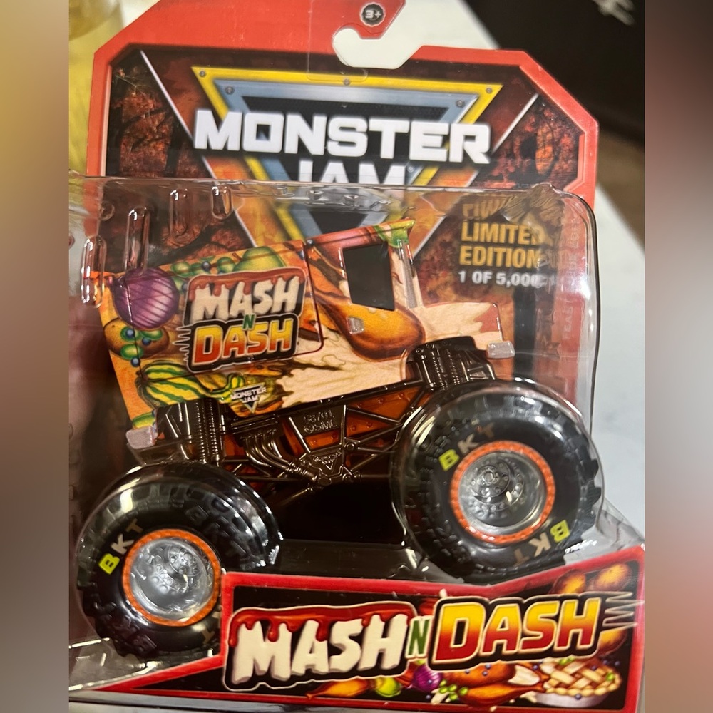 Monster Jam Mash n Dash Limited Edition Thanksgiving Truck- 1 of 5,000 made 2025